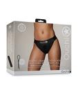 Shots Ouch Vibrating Strap On Thong W/removable Rear Straps - Black M/l Sex Toy Product