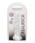 Shots Realrock Crystal Clear 7" Dildo  - Transparent Sex Toy Product