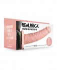 Shots Realrock 8" Vibrating Hollow Strap On W/o Balls - Flesh Sex Toy Product