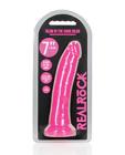 Shots Realrock 7" Slim Dildo Glow In The Dark - Neon Pink Sex Toy Product