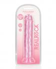 Shots Realrock Realistic Crystal Clear 10" Straight Dildo - Pink Sex Toy Product