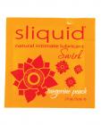 Sliquid Naturals Swirl Lubricant Pillow - .17 Oz Peach Sex Toy Product