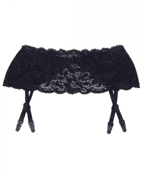 Stretch Lace Garterbelt, Garters Black O/S Sex Toy Product