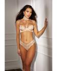 Absolutely Beautiful Stretch Lace Collard Bra & Panty (goes W/soh31549) Nude 38 Sex Toy Product