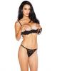 Scalloped Embroidery Shelf Bra Straps Black 38 Sex Toy Product Image 1