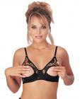 Lace Underwire Open Tip Bra Black 32 Sex Toy Product