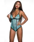 Mesh Lace Teddy Turquoise 2x Sex Toy Product