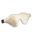 Spartacus Blindfold W/leather - White Snakeskin Micro Fiber Sex Toy Product