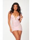 Floral Mesh Chemise & G-string Pink Sm Sex Toy Product
