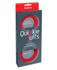 Quickie Cuffs Medium Red Sex Toy Product