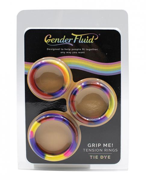 Gender Fluid Grip Me! Tension Ring Set - Tie Dye Sex Toy Product