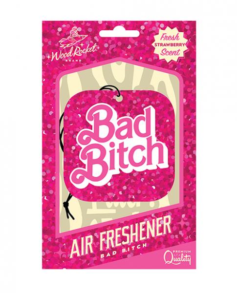 '=wood Rocket Bad Bitch Air Freshener - Strawberry Sex Toy Product