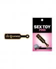 Wood Rocket Sex Toy Queen Paddle Large Pin - Black/gold Sex Toy Product