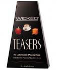 Wicked Teasers Lubricant Packette Box Of 10 Sex Toy Product