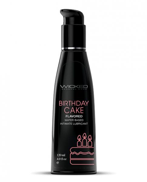 Wicked Sensual Care Water Based Lubricant - 4 Oz Birthday Cake Sex Toy Product