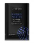Wicked Sensual Care Water Based Lubricant - .1 Oz Blueberry Muffin Sex Toy Product