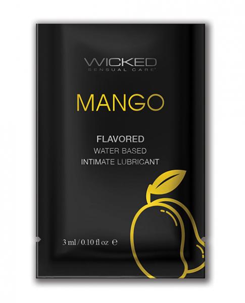 Wicked Sensual Care Water Based Lubricant - .1 Oz Mango Sex Toy Product