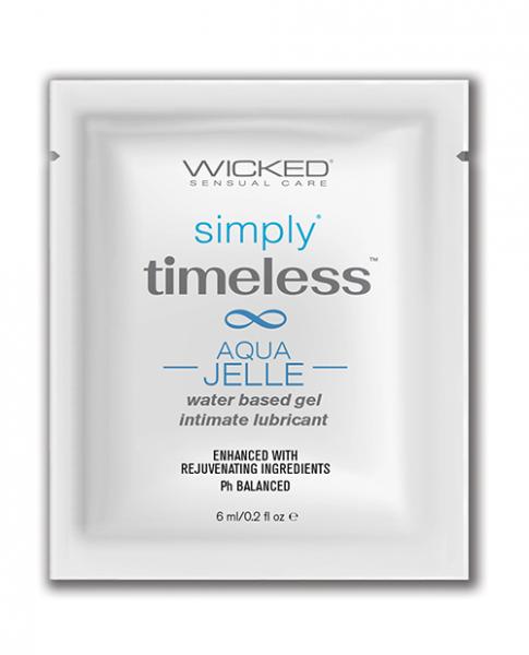 Wicked Sensual Care Simply Timeless Jelle Water Based Lubricant - .2 Oz Sex Toy Product