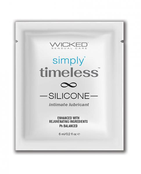 Wicked Sensual Care Simply Timeless Silicone Lubricant - .2 Oz Sex Toy Product