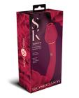 Secret Kisses Twosome Dual Ended Rose Bud W/clitoral Suction & G-spot Vibe - Red Sex Toy Product