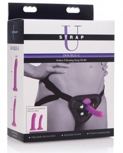 Double-G Deluxe Vibrating Strap On Kit Sex Toy Product