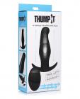 Thump It 7x Kinetic Rippled Anal Plug - Black Sex Toy Product