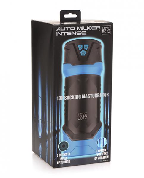 Lovebotz Auto Milker Intense 13x Sucking Masturbator - Black Sex Toy Product
