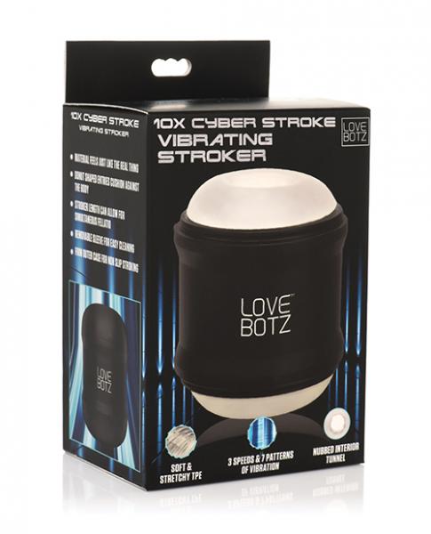 Lovebotz Mini Vibrating Double Stroker - Black Sex Toy Product