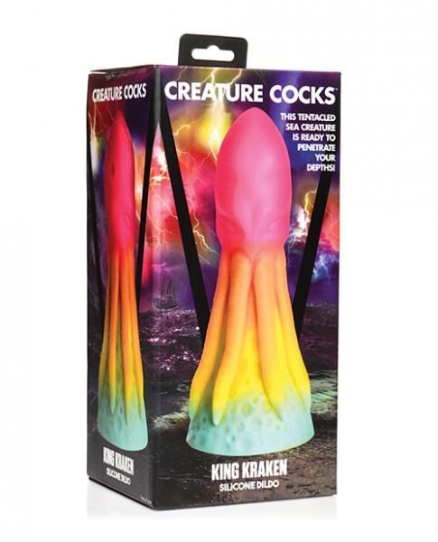 Creature Cocks King Kraken Silicone Dildo - Multi Color Sex Toy Product