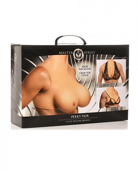 Master Series Perky Pair G Cup Silicone Breasts Sex Toy Product