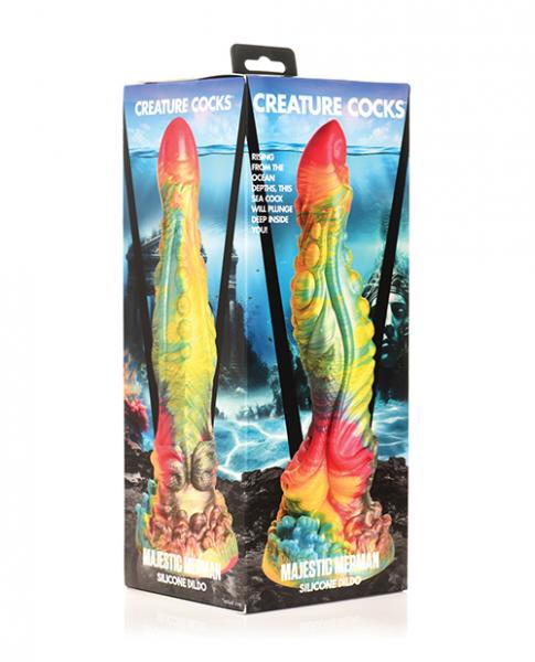 Creature Cocks Majestic Merman Silicone Dildo - Multi Color Sex Toy Product