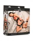Master Series Tied Temptress Thigh Harness W/hog Tie Connector - Black Sex Toy Product