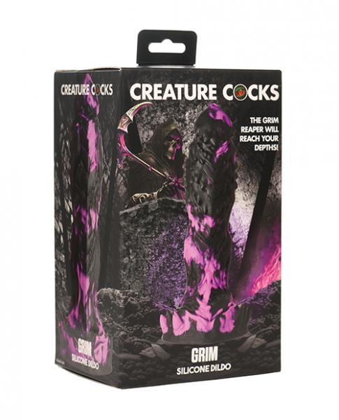 Creature Cocks Grim Silicone Dildo - Black/purple Sex Toy Product