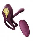 Zalo Bayek Vibrating Couples Ring W/remote - Velvet Purple Sex Toy Product