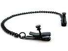 Nipple Clamps Alligator W/Chain Black