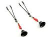 Nipple Clamps Tweezer  W/Bells Black