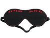 Blindfold Leather W/Heart Inlay Black