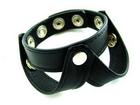 Ball Divider Leather V Style Black