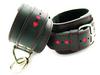 Leather Ankle Restraints W/Red Hearts