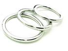 Cock Ring Metal Chrome 3 pc. Set