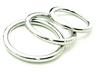 Cock Ring Metal Chrome 3 pc. Set