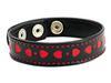 Cock Ring Leather W/Red Heart