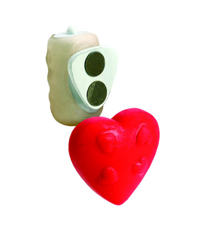 Vibrating Panty Pal - Heart - Red 