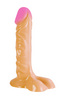 Dong with Balls 8-inch Ivory Duo