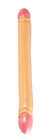 Ivory 18 inch smooth double dildo