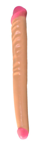 18 inch beige rubber double dong image