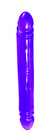 Reflective gel smooth double dong 12in lavender