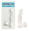 Clear dildo w/suction cup -6inch