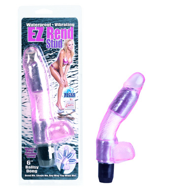 Ez bend stud 6in ballsy pink waterproof