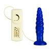 Crystal's jelly butt plug vibrating, blue
